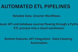build automated etl pipelines and data processing workflows