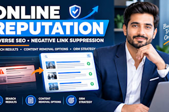 fix online reputation, reverse SEO, google search result, negative links and ORM