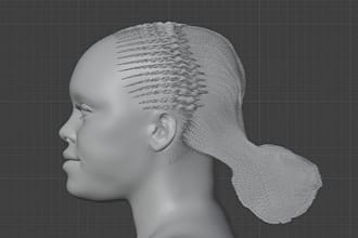 design 3d custom metahuman hair for unreal engine 5 characters