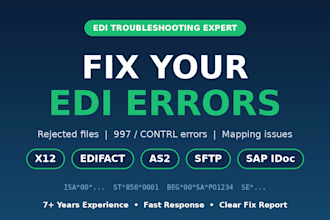 fix your edi x12 or edifact errors and rejected files