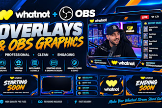 create custom whatnot overlays and obs stream graphics