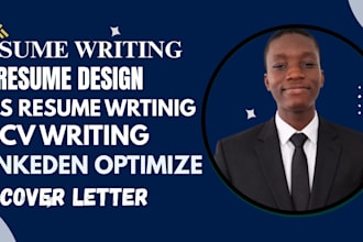 write or rewrite your professional resume and CV