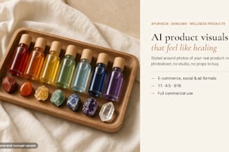 create ai product visuals for your ayurveda, skincare or wellness brand