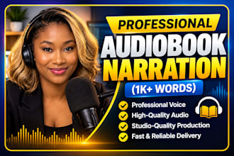 be your american female audiobook narrator for romance fantasy novel
