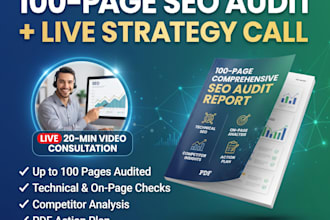 provide a professional SEO audit report and action plan