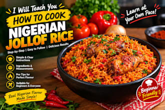 teach you how to cook delicious jollof rice