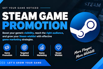 do steam game promotion, steam game marketing, boost steam wishlist