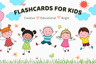 design custom flashcards for kids and language learning