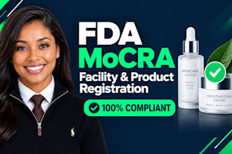 do mocra cosmetic facility registration,cosmetic listing and fda product listing