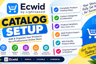 setup ecwid catalog website store redesign online bulk product
