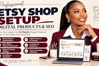 do etsy digital products etsy SEO etsy shop setup etsy digital product design