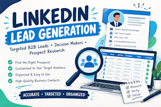 target b2b linkedin lead generation and email finding