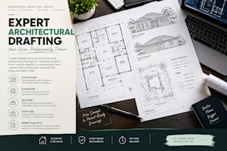 draft professional architectural drawings and autocad blueprints