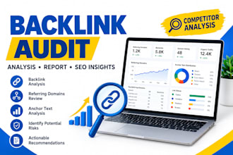 audit your backlink profile and provide an SEO report
