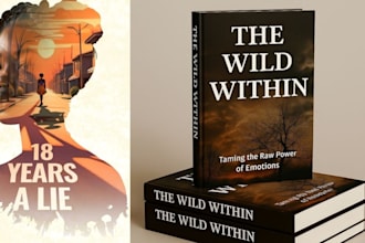 design a stunning book cover ebook cover minimalist book cover amazon KDP cover