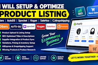 setup optimize dsers autods skogan pocket salehoo cjdropshipping product listing