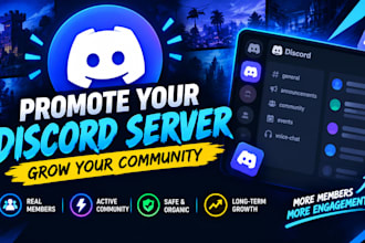 do discord server promotion, minecraft, fivem, dayz server growth