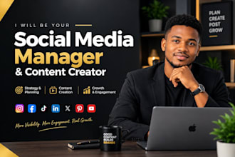 be your social media manager and content creator