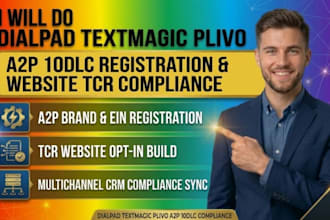 do dialpad textmagic plivo a2p 10dlc registration