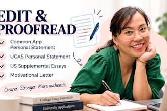 edit college application essays and personal statements