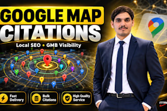 create bulk google maps citations for gmb and local SEO