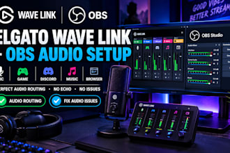 set up elgato wave link and obs audio routing