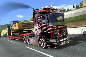 make realistic custom ets2 ats truck skins, liveries, paint jobs mods