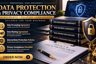 draft specialized US data protection sharing agreements for your business