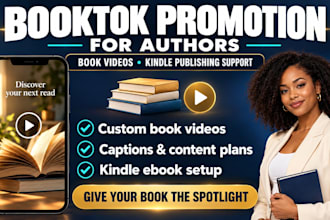 promote my book booktok promotion tik tok book amazon kindle book publishing