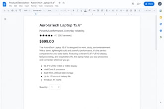 write product descriptions for you