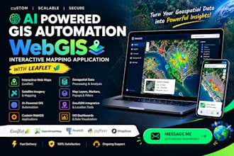 develop ai powered gis automation webgis interactive mapping application leaflet