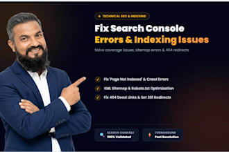 fix google search console errors, sitemap and indexing issues