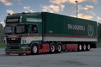 custom ets2, ats truck skins and livery design realistic, high quality wraps