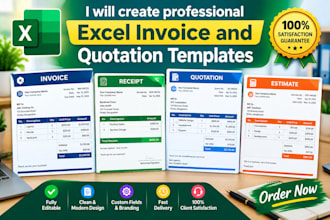 create professional excel invoice and quotation templates