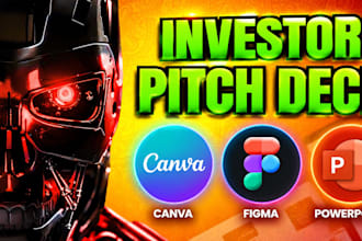 design an investor pitch deck for startups and fundraising
