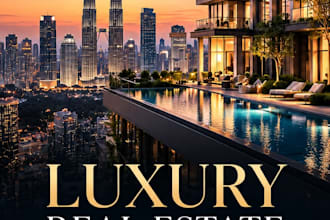 design luxury real estate marketing posters and property ads