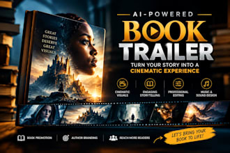 ai book trailer book teaser ai book promotion author marketing novel trailer