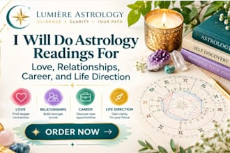 astrology readings for love, relationships, career, life direction with insights