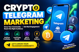 grow crypto telegram promotion, crypto telegram marketing, telegram subscribers