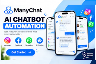 build manychat chatbot, instagram chatbot, facebook chatbot, ai chatbot, uchat