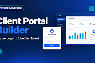 build a weweb client portal and customer dashboard with secure login