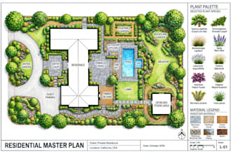 design 2d and 3d landscape plans garden design backyard design site plan