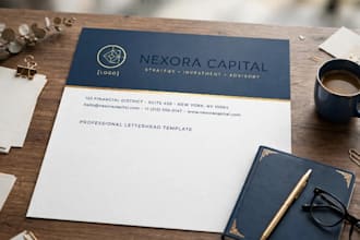 design luxury business letter head and envelope design