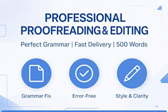 proofread and edit documents with perfect grammar