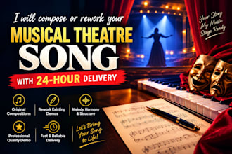 compose or rework original musical theater songs for your stage production