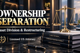 draft airtight ownership separation and asset division documents