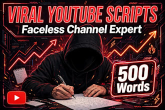 write viral faceless youtube scripts