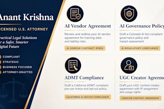 draft your ugc creator agreement with IP assignment and usage rights US attorney