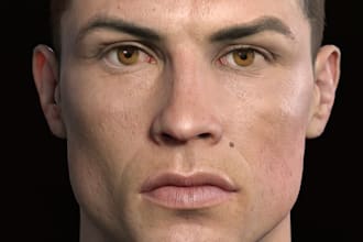 design and model custom ultra realistic 3d metahuman character in unreal engine