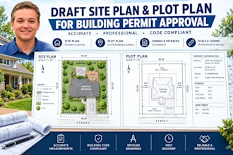 draft site plan and plot plan for building permit approval